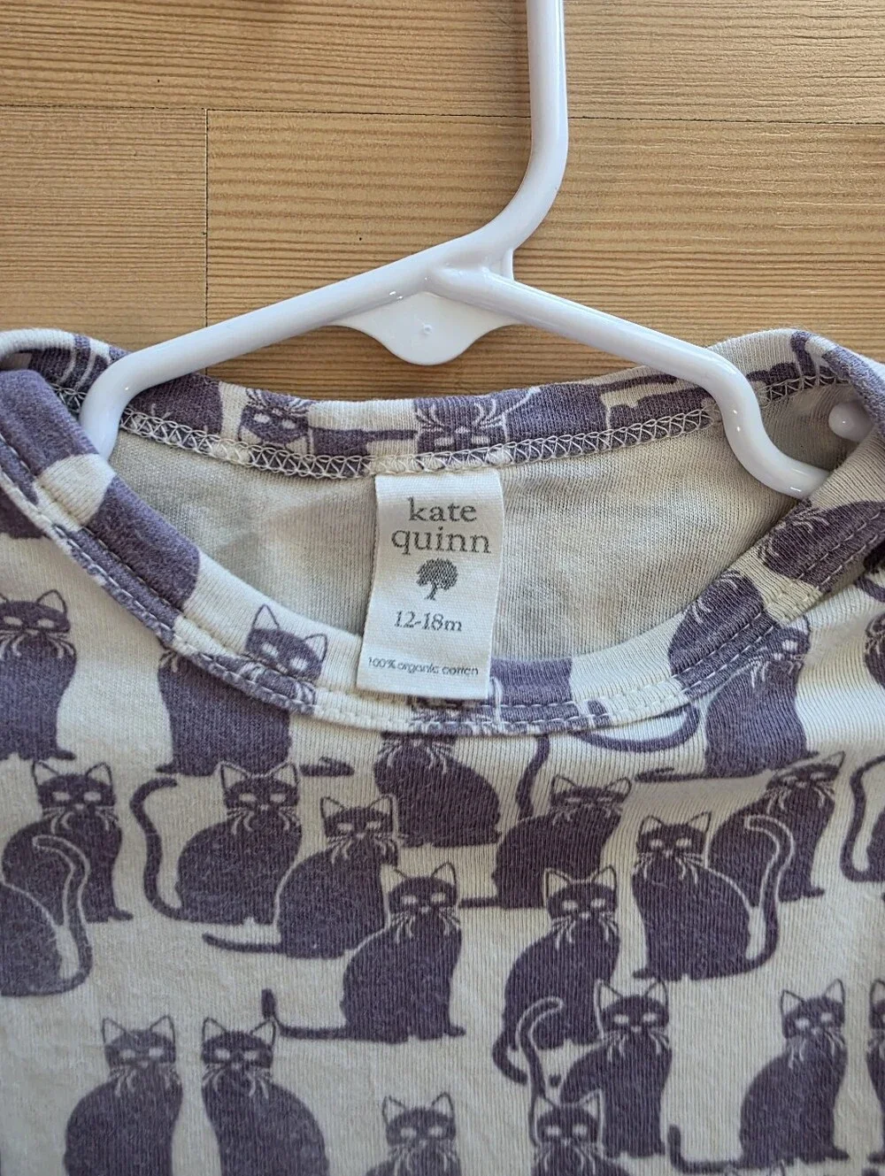 Kate Quinn Purple Cat 12-18M Cotton